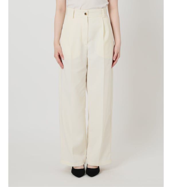 VERMEIL par iena「《予約》チノライクタックワイドパンツ」|チノ|