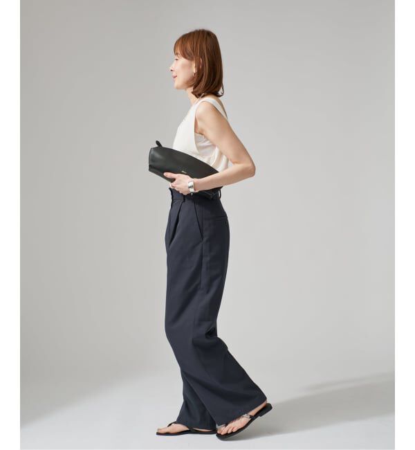 VERMEIL par iena「《予約》チノライクタックワイドパンツ」|チノ|