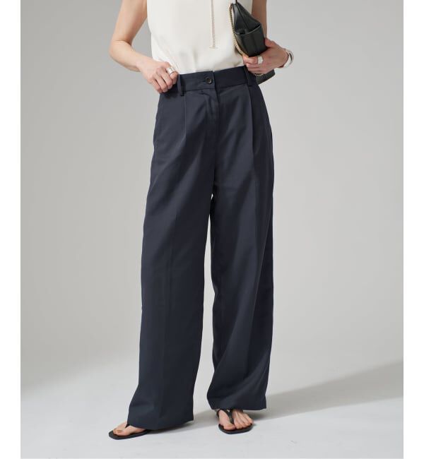 VERMEIL par iena「《予約》チノライクタックワイドパンツ」|チノ|