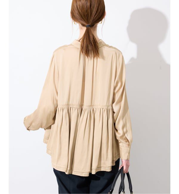SLOBE IENA「《追加》ペプラムティアード ブラウス」|シャツ・ブラウス|