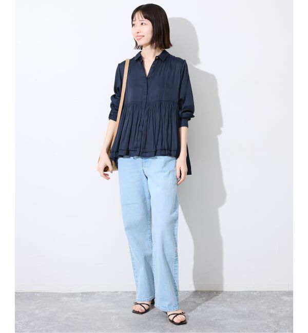 SLOBE IENA「《追加》ペプラムティアード ブラウス」|シャツ・ブラウス|