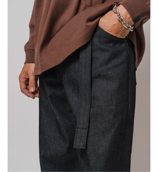 EDIFICE「LEVI&rsquo;S(R)/リーバイス(R) 別注 TWISTED BELTED デニムパンツ (L30)」|デニム|