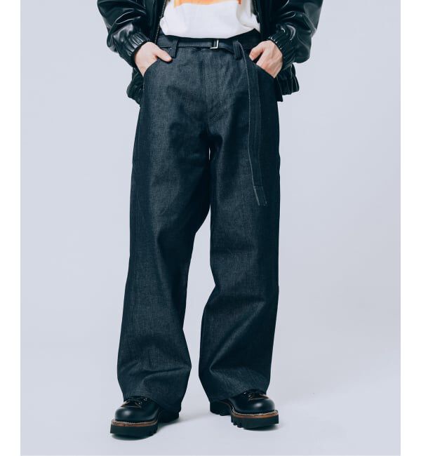 EDIFICE「LEVI&rsquo;S(R)/リーバイス(R) 別注 TWISTED BELTED デニムパンツ (L30)」|デニム|