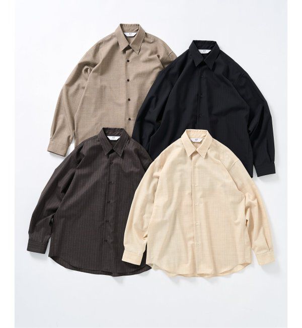 417 EDIFICE「LE JAPON Akita レギュラーウールシャツ」|シャツ・ブラウス|