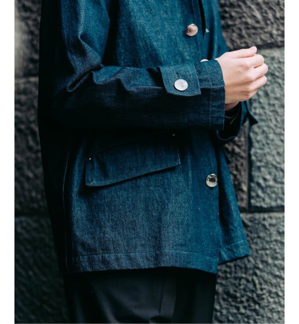 EDIFICE「MACKINTOSH(マッキントッシュ) 別注 HUMBIE/ハンビー デニム SHORT SL」|デニムジャケット|