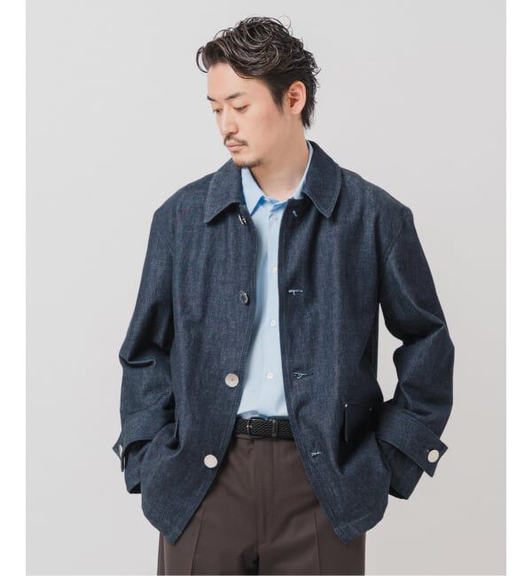 EDIFICE「MACKINTOSH(マッキントッシュ) 別注 HUMBIE/ハンビー デニム SHORT SL」|デニムジャケット|