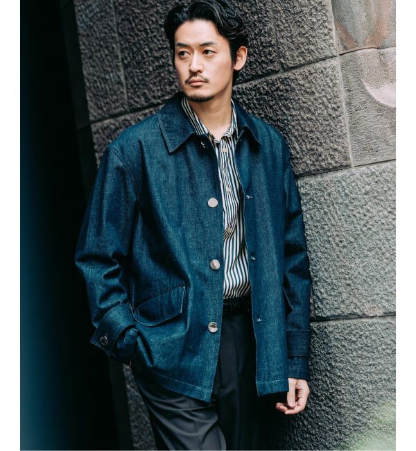 EDIFICE「MACKINTOSH(マッキントッシュ) 別注 HUMBIE/ハンビー デニム SHORT SL」|デニムジャケット|