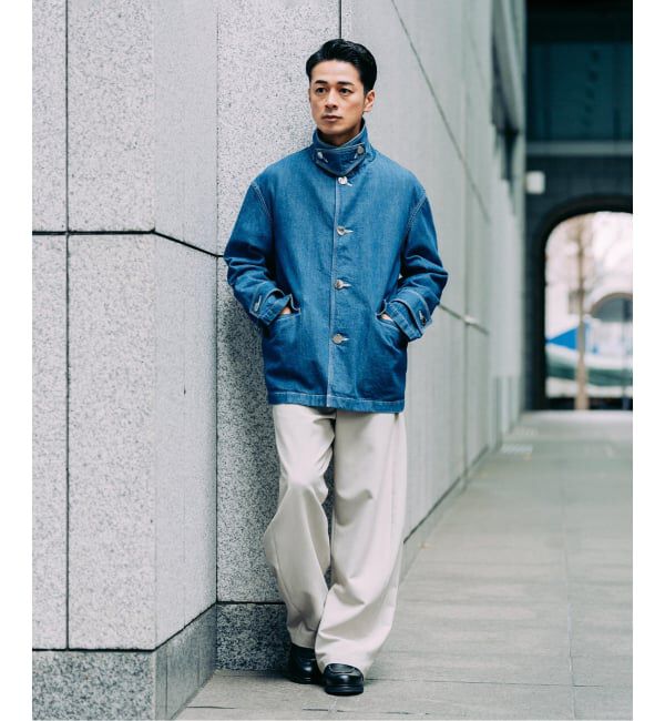 EDIFICE「MACKINTOSH(マッキントッシュ) 別注 HUMBIE デニム SHORT SL(ウォッシュ)」|デニムジャケット|