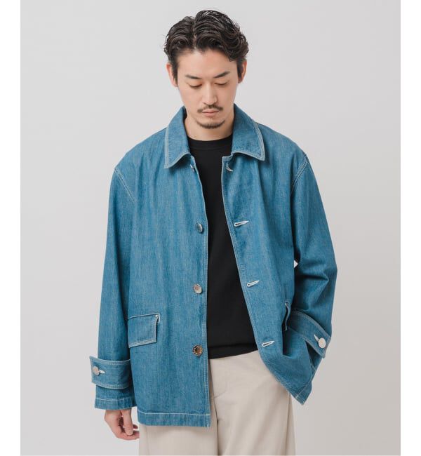 EDIFICE「MACKINTOSH(マッキントッシュ) 別注 HUMBIE デニム SHORT SL(ウォッシュ)」|デニムジャケット|