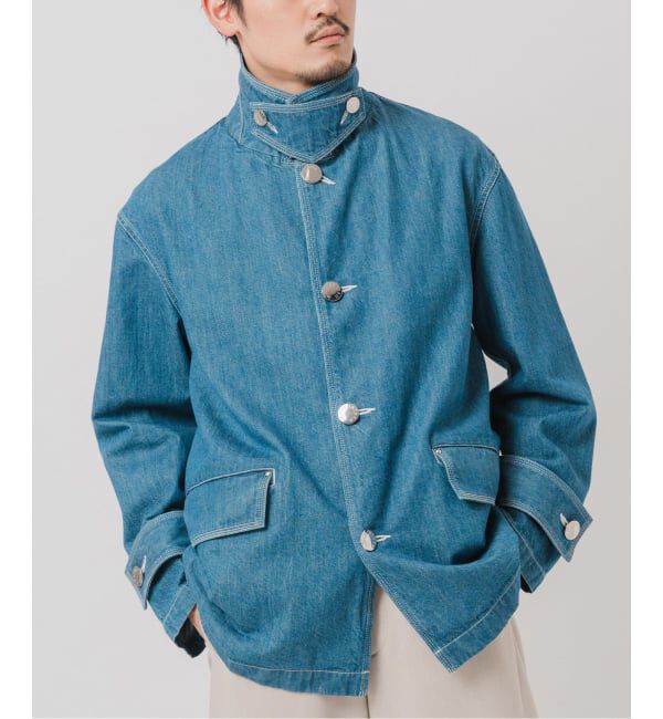 EDIFICE「MACKINTOSH(マッキントッシュ) 別注 HUMBIE デニム SHORT SL(ウォッシュ)」|デニムジャケット|