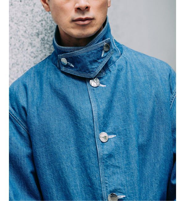 EDIFICE「MACKINTOSH(マッキントッシュ) 別注 HUMBIE デニム SHORT SL(ウォッシュ)」|デニムジャケット|