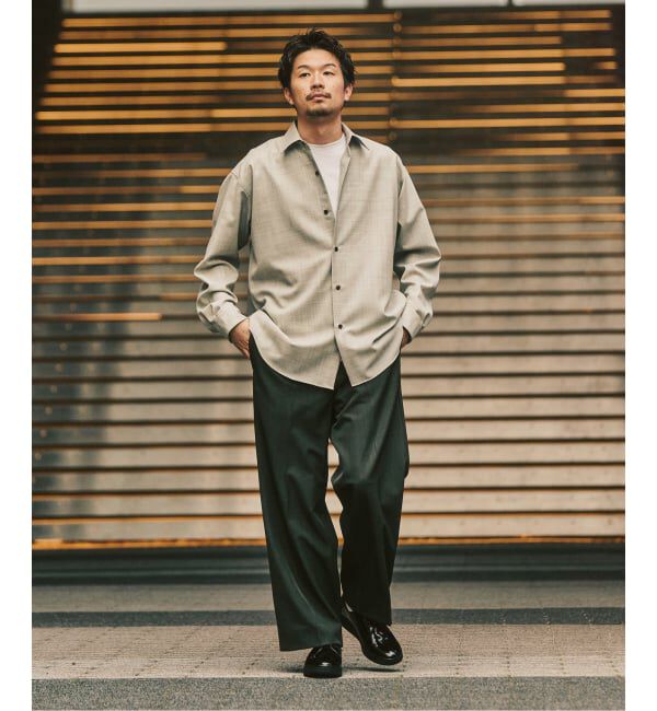 417 EDIFICE「【LE JAPON ATELIER】 Akita レギュラーウールシャツ」|シャツ・ブラウス|