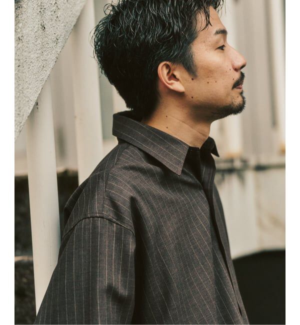 417 EDIFICE「【LE JAPON ATELIER】 Akita レギュラーウールシャツ」|シャツ・ブラウス|