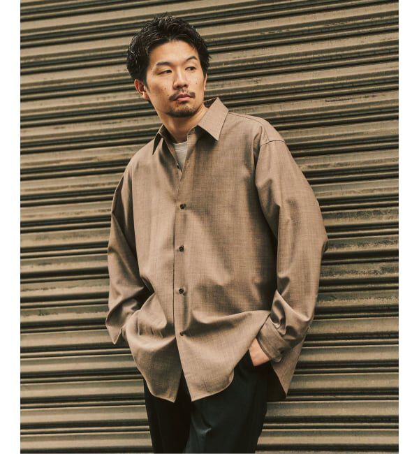 417 EDIFICE「【LE JAPON ATELIER】 Akita レギュラーウールシャツ」|シャツ・ブラウス|