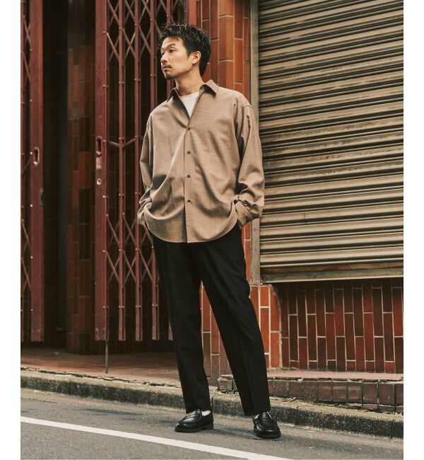 417 EDIFICE「【LE JAPON ATELIER】 Akita レギュラーウールシャツ」|シャツ・ブラウス|