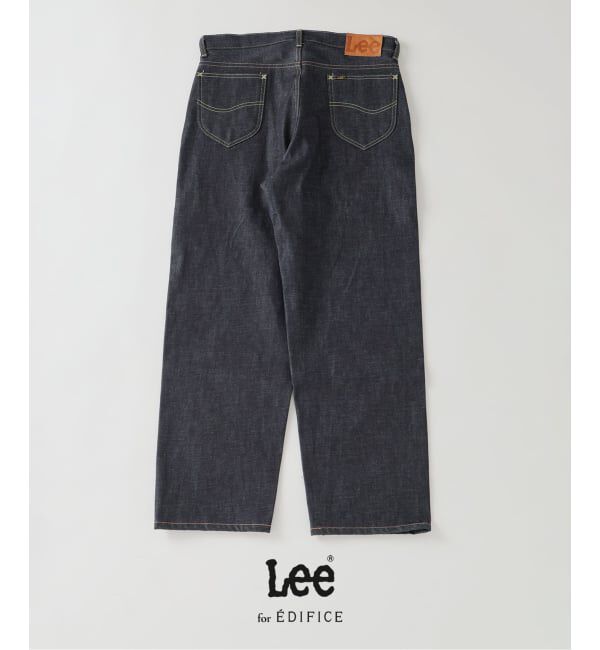EDIFICE「Lee (リー) 別注 101*101-Z RIDERS RIGID デニムパンツ」|デニム|ネイビー