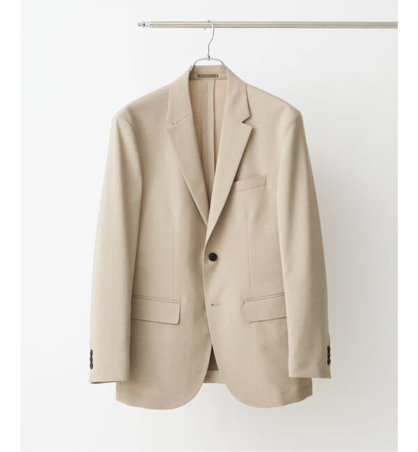 EDIFICE「"抗菌防臭＆シワ防止機能" ワルツ ツイル 2ボタン ジャケット」|スーツ|ベージュ