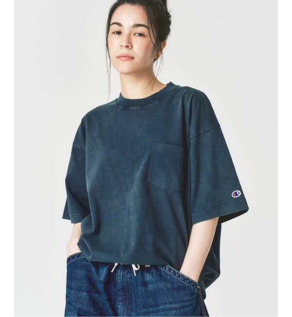 417 EDIFICE「CHAMPION / チャンピオン 417別注 Bleach Wash Pocket Tシャツ」|Tシャツ・カットソー|