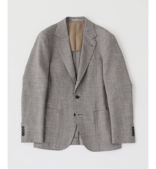 EDIFICE「ドレス ジャケット 3ボタン (ウールリネン)」|テーラードジャケット|ブラウン