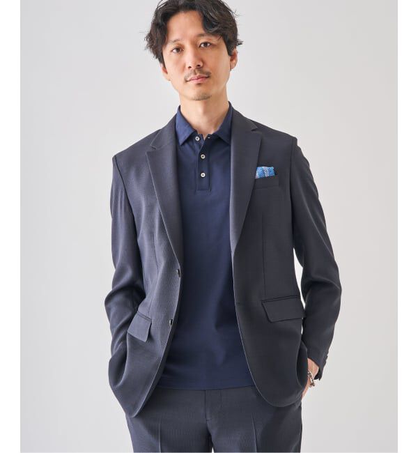 EDIFICE「《予約》&rdquo;吸汗＆速乾機能&rdquo; EVALET メッシュ 2ボタン ジャケット」|テーラードジャケット|