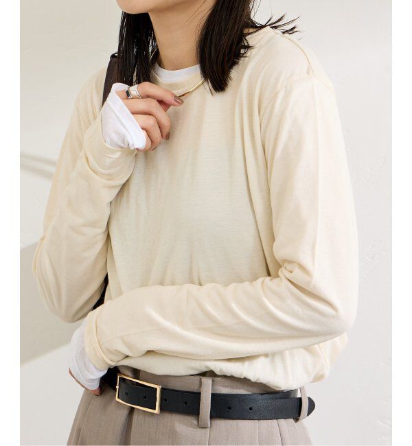 JOURNAL STANDARD「《追加2》クルーネックシアーロングTシャツ」|Tシャツ・カットソー|