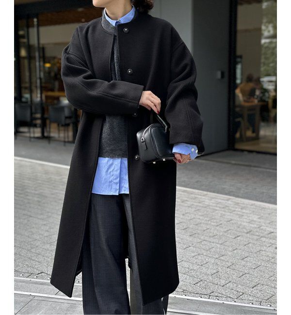 JOURNAL STANDARD「スーパー140ビーバーノーカラーコート」|ノーカラーコート|