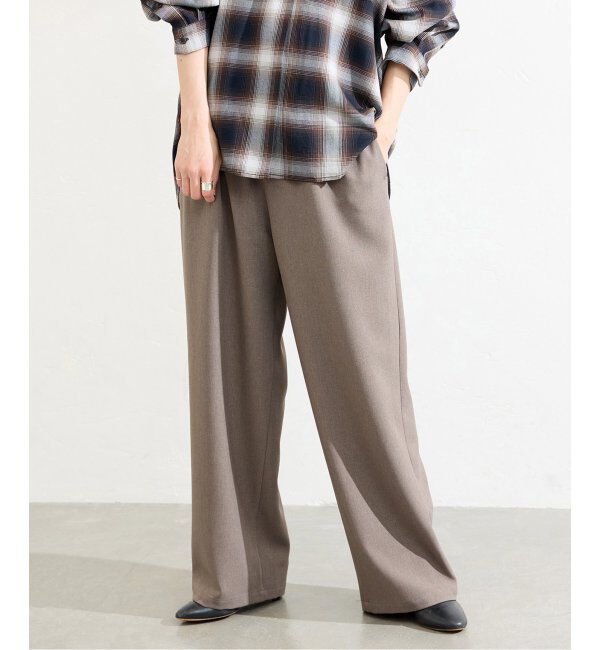 JOURNAL STANDARD「《追加5》ライクストレッチワイドパンツ」|その他|ベージュ