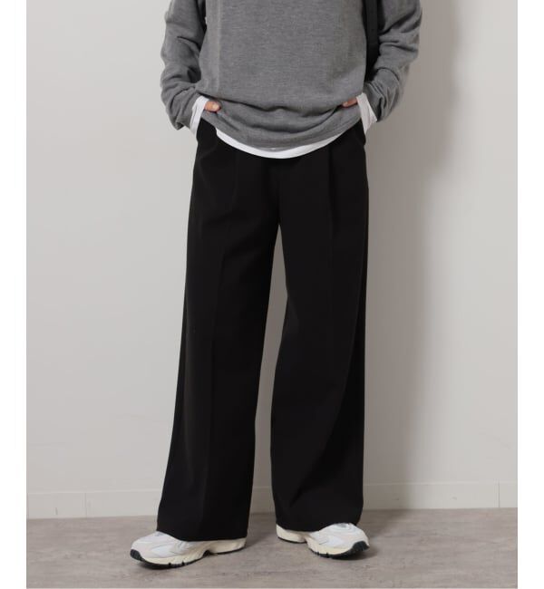 JOURNAL STANDARD relume「《追加2》2WAYストレッチワイドパンツ」|スラックス|ブラック