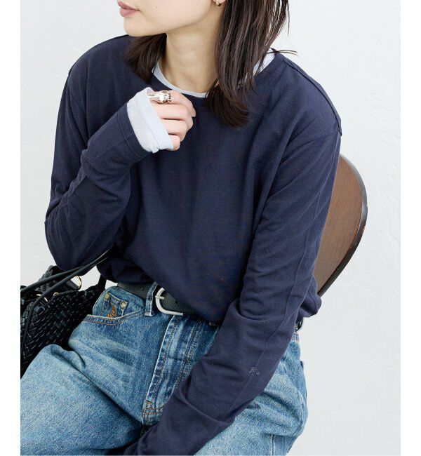 JOURNAL STANDARD「《追加2》クルーネックシアーロングTシャツ」|Tシャツ・カットソー|