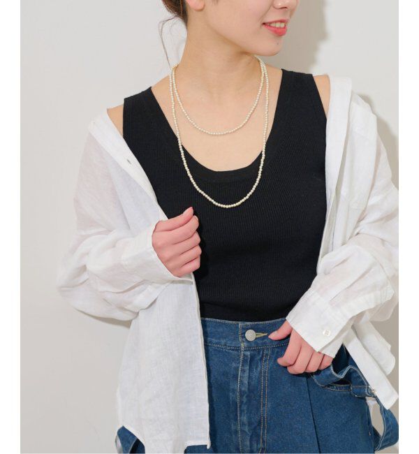 JOURNAL STANDARD relume「《追加》Vis/Polyクルーネックリブタンクトップ」|タンクトップ|ブラック