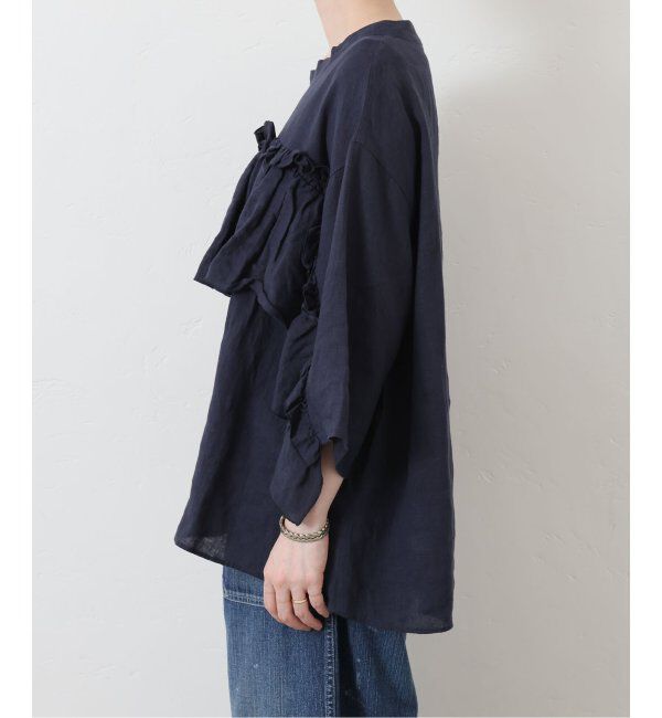journal standard luxe「フレンチリネンキャンバス フリルプルブラウス」|シャツ・ブラウス|
