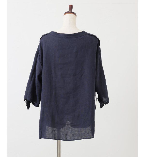 journal standard luxe「フレンチリネンキャンバス フリルプルブラウス」|シャツ・ブラウス|