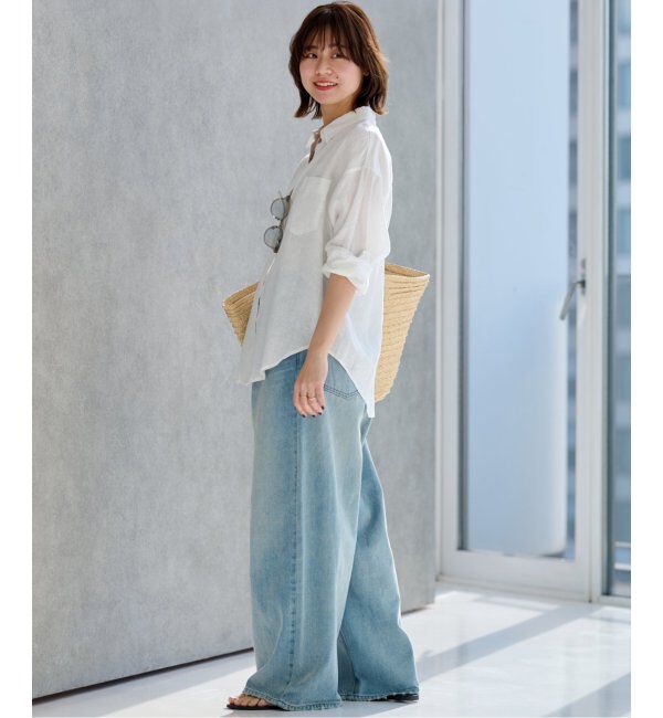 JOURNAL STANDARD relume「《追加2》手洗い可 / カラーリネンオーバーサイズシャツ」|シャツ・ブラウス|