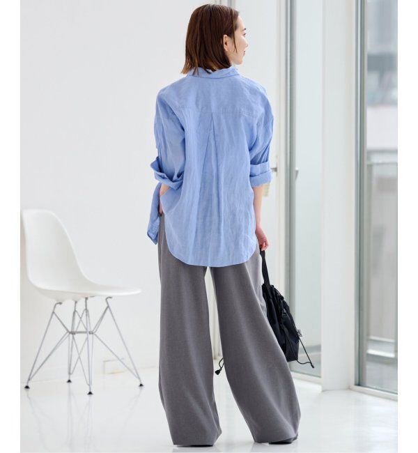 JOURNAL STANDARD relume「《追加2》手洗い可 / カラーリネンオーバーサイズシャツ」|シャツ・ブラウス|
