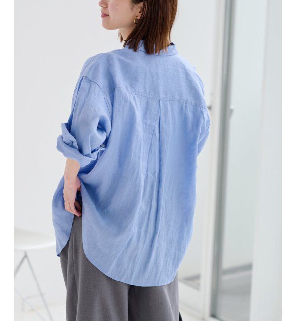 JOURNAL STANDARD relume「《追加2》手洗い可 / カラーリネンオーバーサイズシャツ」|シャツ・ブラウス|