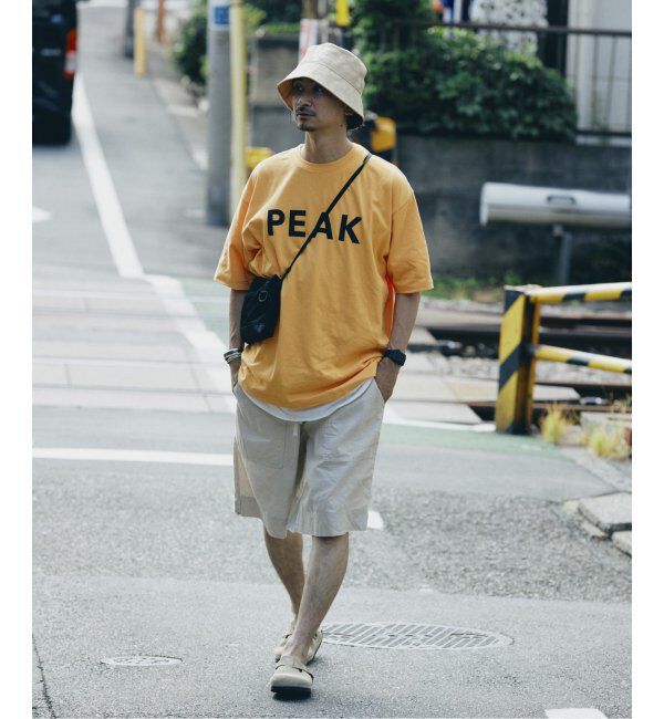 JOURNAL STANDARD relume「SNOW PEAK / スノーピーク 別注 &rdquo;PEAK SNOW&rdquo; ロゴTシャツ」|Tシャツ・カットソー|