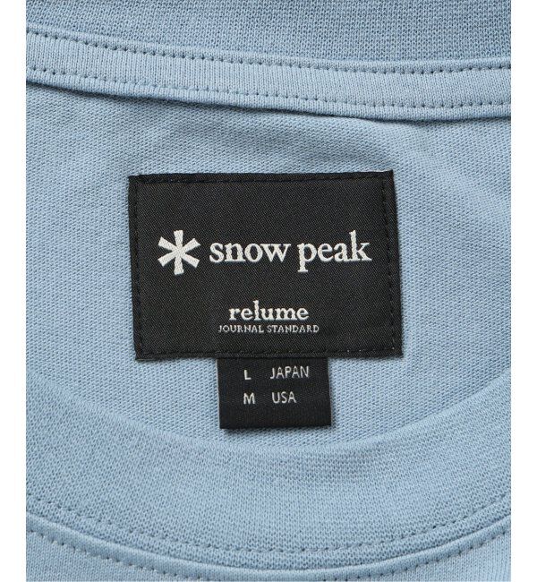 JOURNAL STANDARD relume「SNOW PEAK / スノーピーク 別注 &rdquo;PEAK SNOW&rdquo; ロゴTシャツ」|Tシャツ・カットソー|