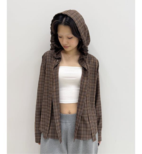 Oriens JOURNAL STANDARD「チェックフーディーシャツ」|シャツ・ブラウス|