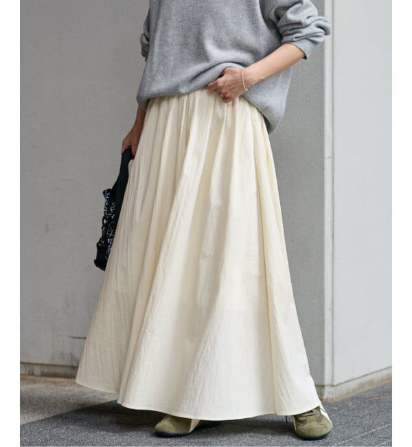 JOURNAL STANDARD relume「ギャザーフレアスカート」|スカート|ナチュラル
