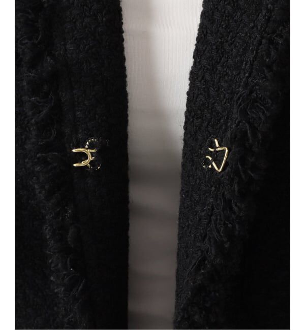 journal standard L'essage「GIOLICAツイードBIGジャケット」|ノーカラージャケット|