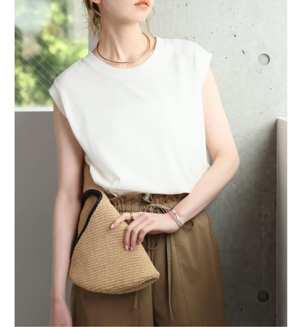 JOURNAL STANDARD「《追加4》汗ジミ防止天竺ノースリーブ」|Tシャツ・カットソー|ホワイト