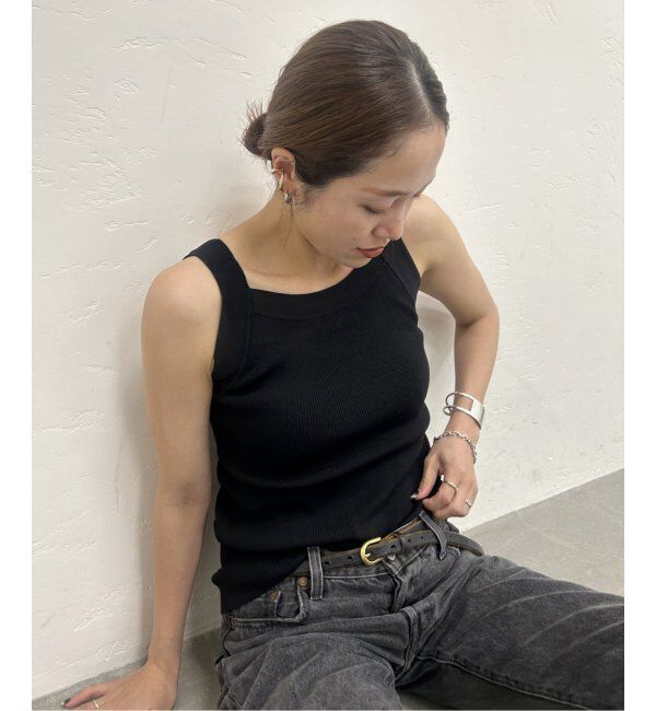 JOURNAL STANDARD「アメスリニットタンクトップ」|タンクトップ|ブラック