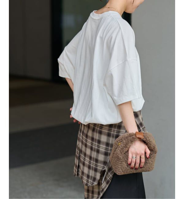 JOURNAL STANDARD relume「《追加3》ギャザーヘムショートスリーブTシャツ」|Tシャツ・カットソー|