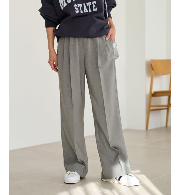 JOURNAL STANDARD relume「《追加7》マットウースフレアタックパンツ」|スラックス|