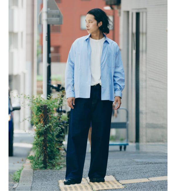 JOURNAL STANDARD relume「JAMES FABRIC / ジェームスファブリック ブルーハケメ ライトウェイトシャツ」|シャツ・ブラウス|