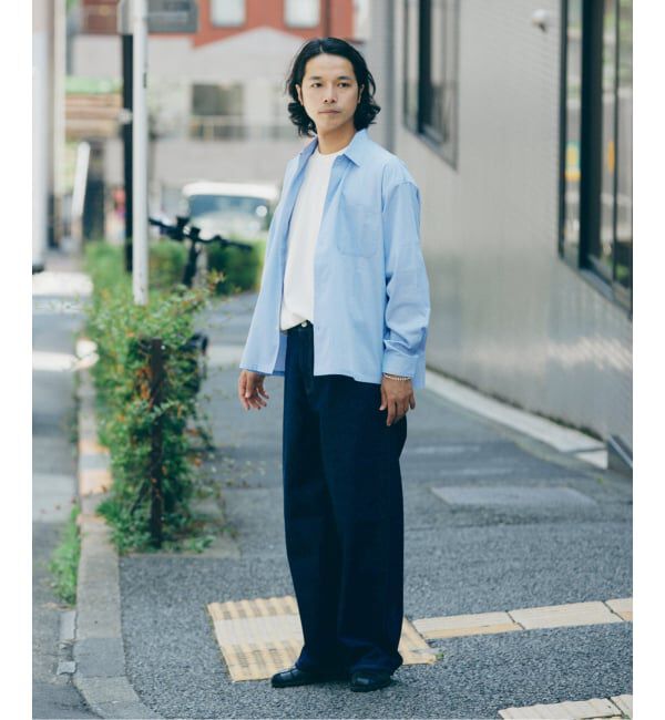 JOURNAL STANDARD relume「JAMES FABRIC / ジェームスファブリック ブルーハケメ ライトウェイトシャツ」|シャツ・ブラウス|