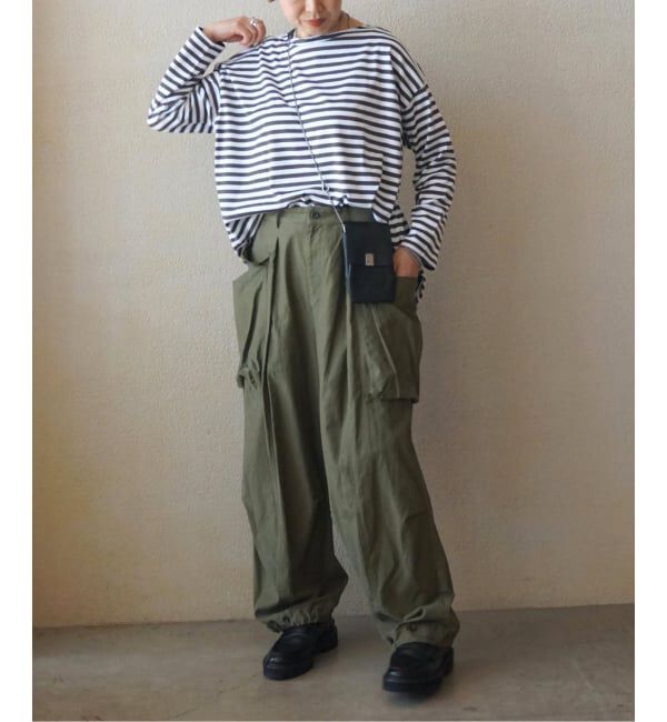 journal standard luxe「コットンボーダー ボートネックプルオーバー」|Tシャツ・カットソー|