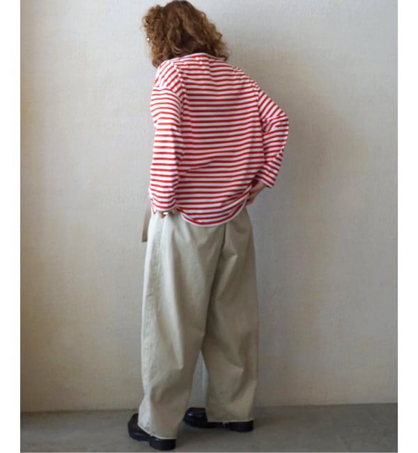 journal standard luxe「コットンボーダー ボートネックプルオーバー」|Tシャツ・カットソー|