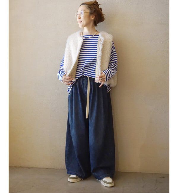 journal standard luxe「コットンボーダー ボートネックプルオーバー」|Tシャツ・カットソー|