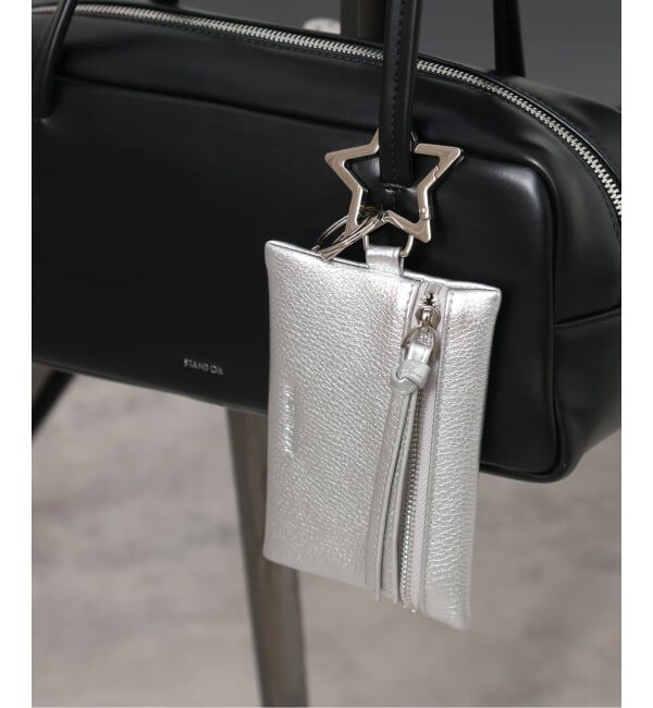 JOURNAL STANDARD relume「《追加》【HASHIBAMI/ハシバミ】カラビナキーリングジップポーチ」|キーケース|シルバー